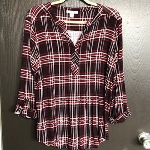 Plaid blouse